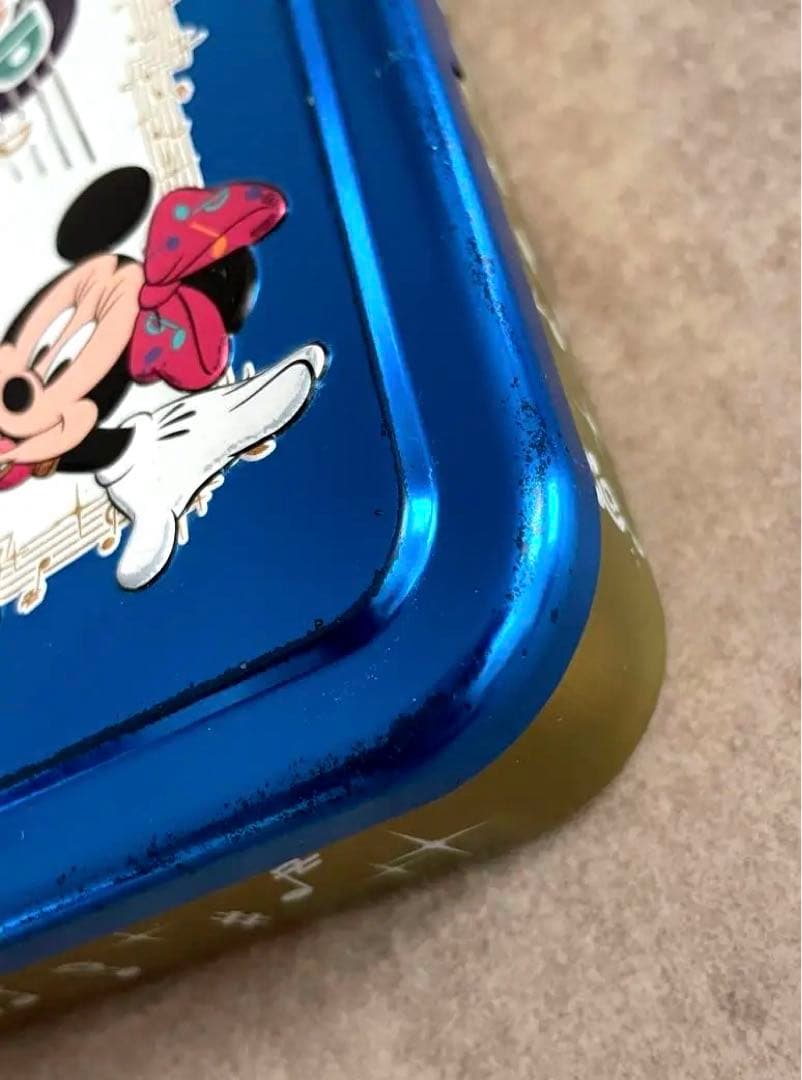 レトロ ディズニー お菓子缶 空缶 クッキー缶 2001年 Dポップ