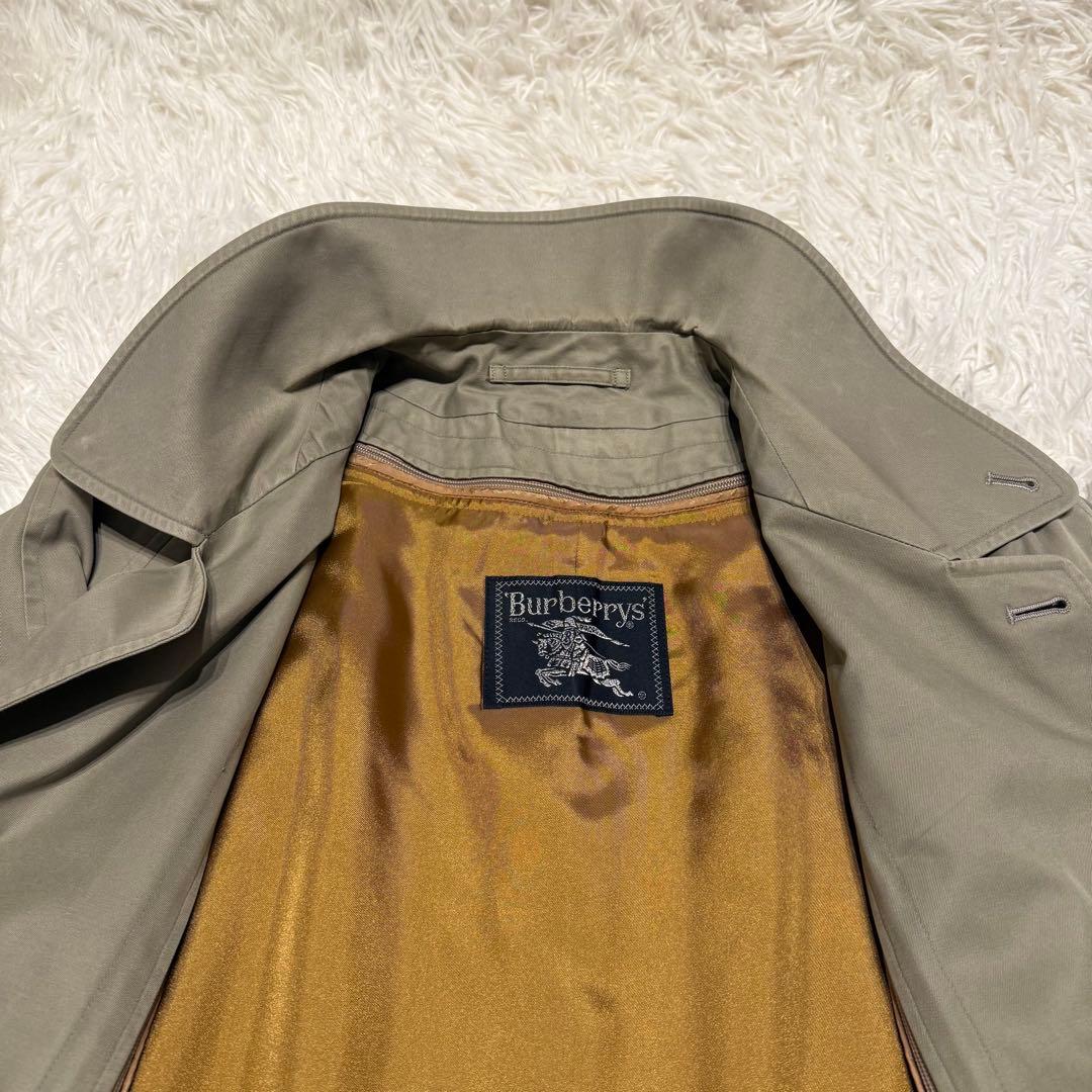 【Burberry‘s】メンズ ステンカラー コート ライナー付 ノバチェック