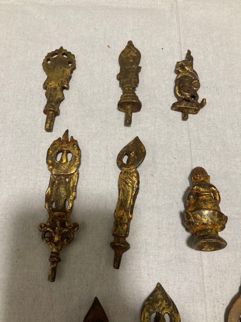 仏像 15点セット 銅製 約6㎝