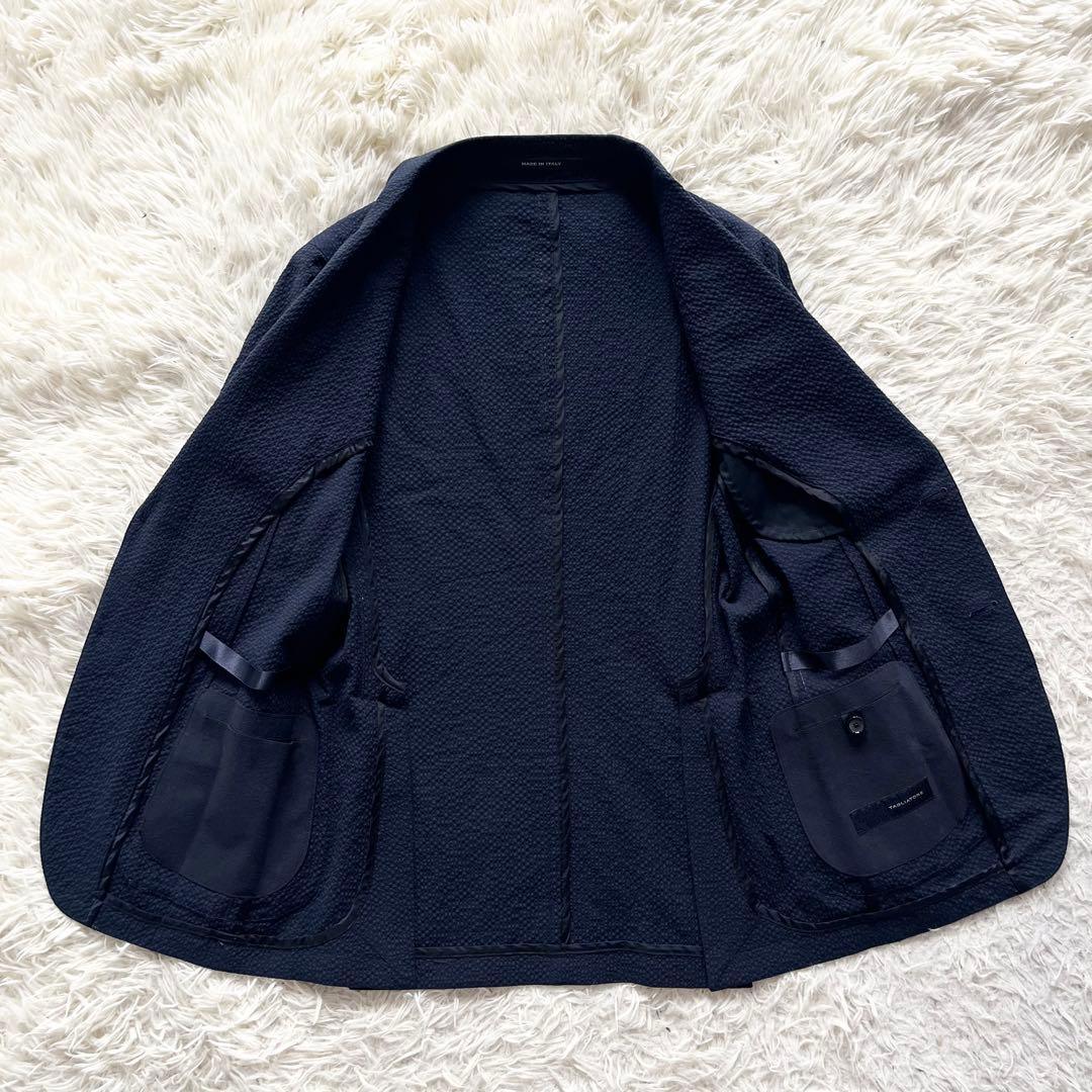 <美品>TAGLIATORE dakar 新ロゴ シアサッカー ジャケット42