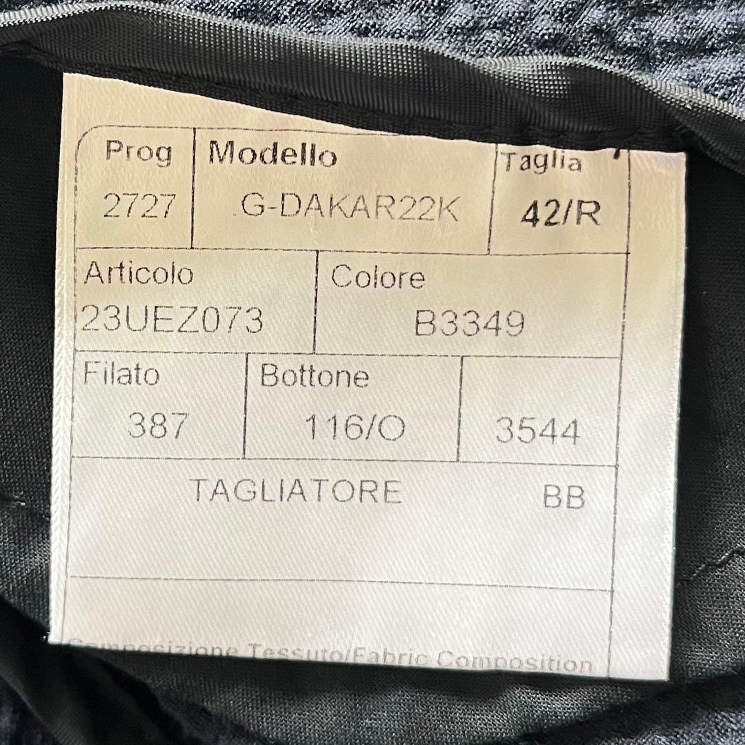 <美品>TAGLIATORE dakar 新ロゴ シアサッカー ジャケット42