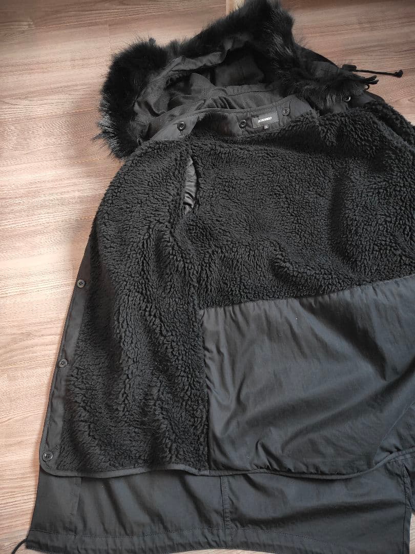 ATTACHMENTブラックモッズコート 2