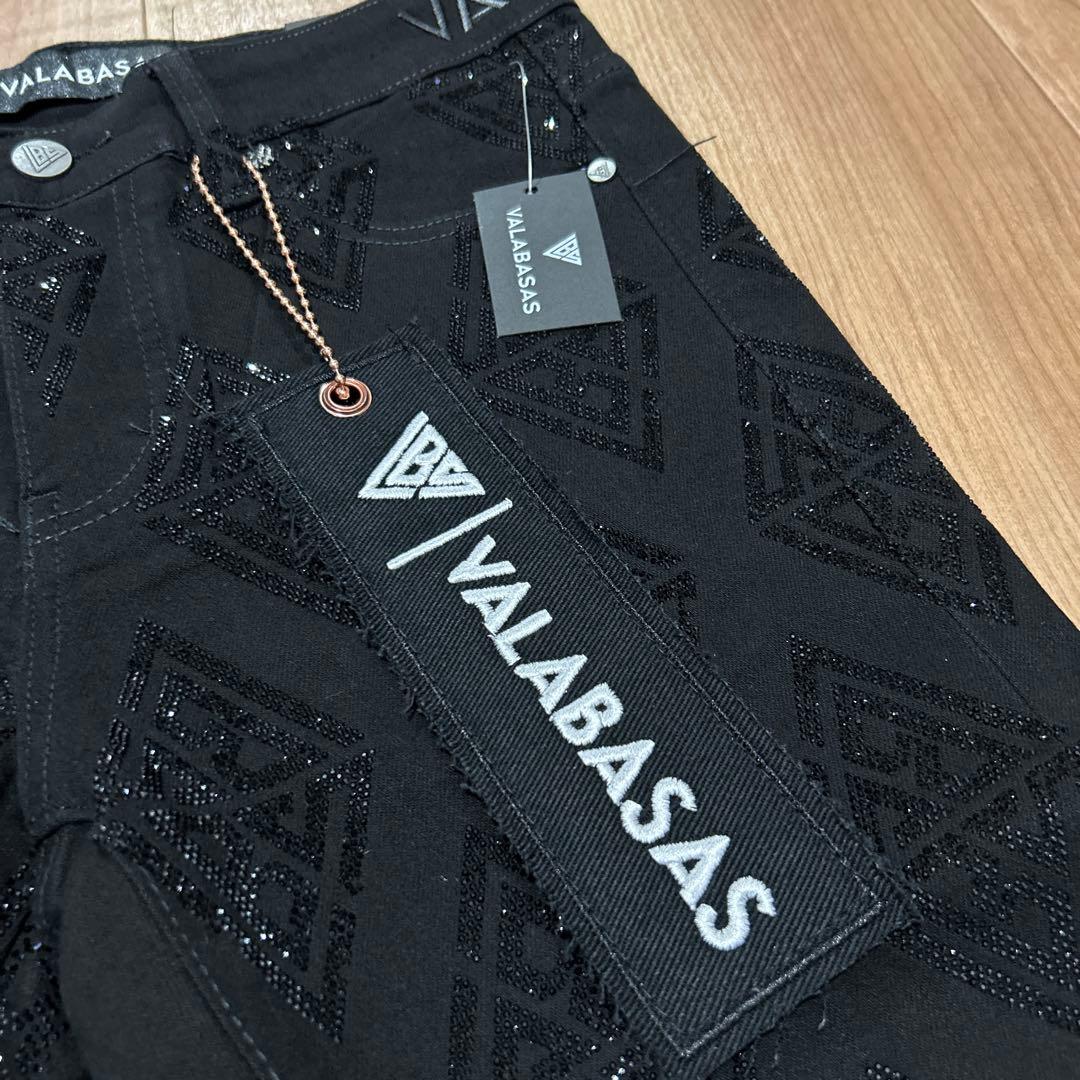 新品未使用】valabasas ブラックフレアデニム 28 バラバサス - メルカリ