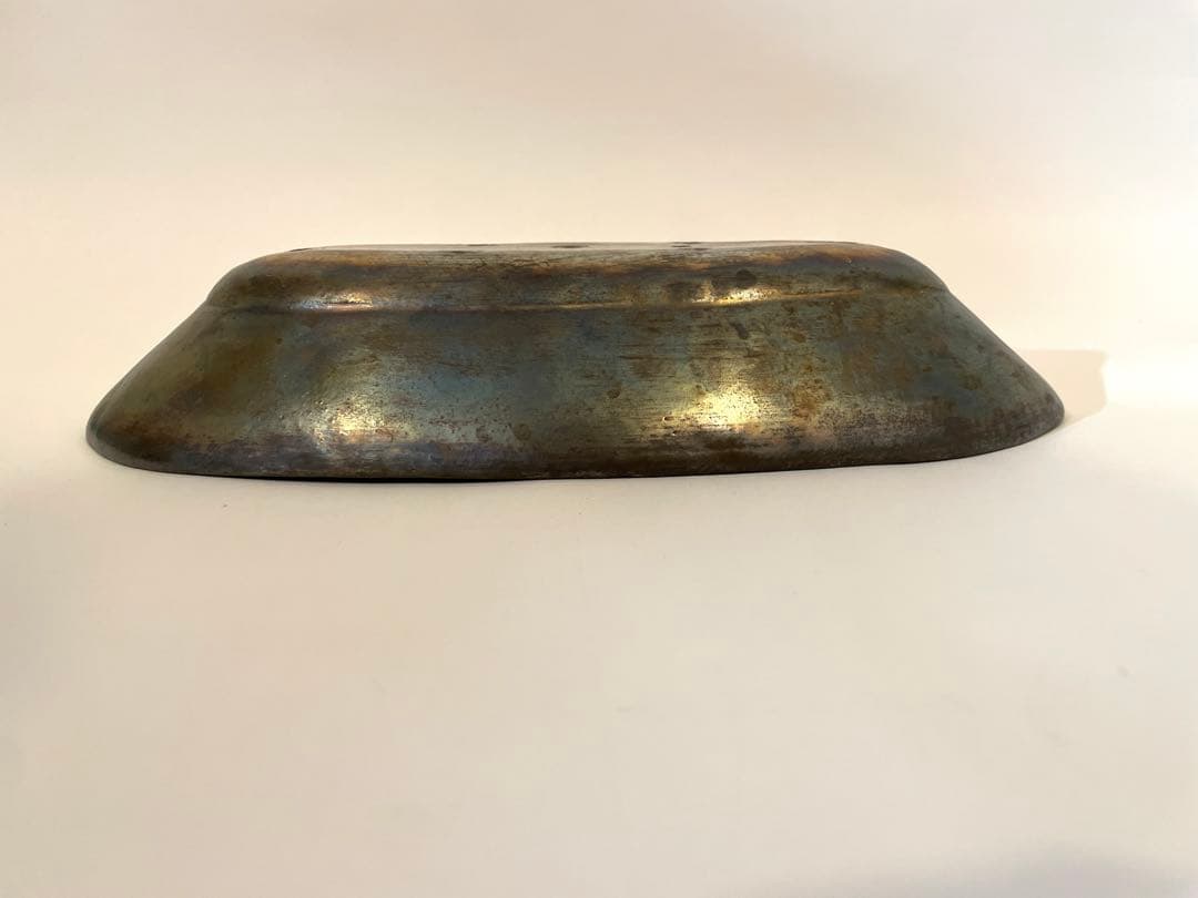 安藤雅信 銀彩舟形鉢