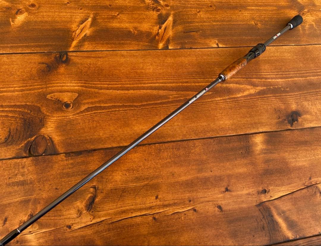 スピニングロッド S702ML バスロッド バス釣り トラウト ウッドグリップ