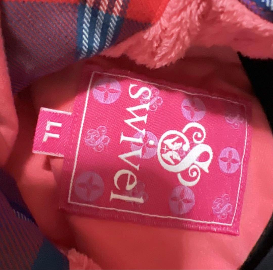 【美品】swivel スノーボードウェア スキー　上下　チェック　LL