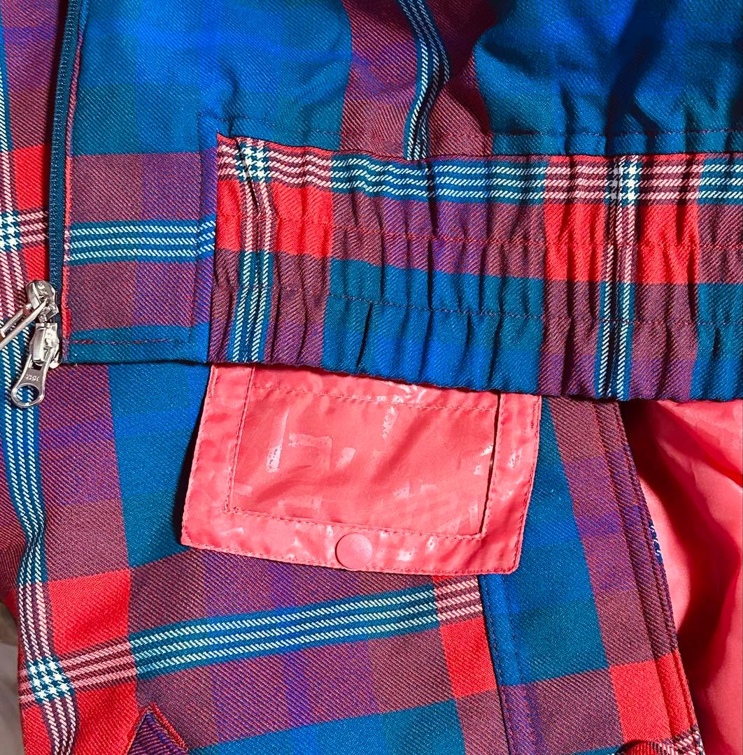 【美品】swivel スノーボードウェア スキー　上下　チェック　LL