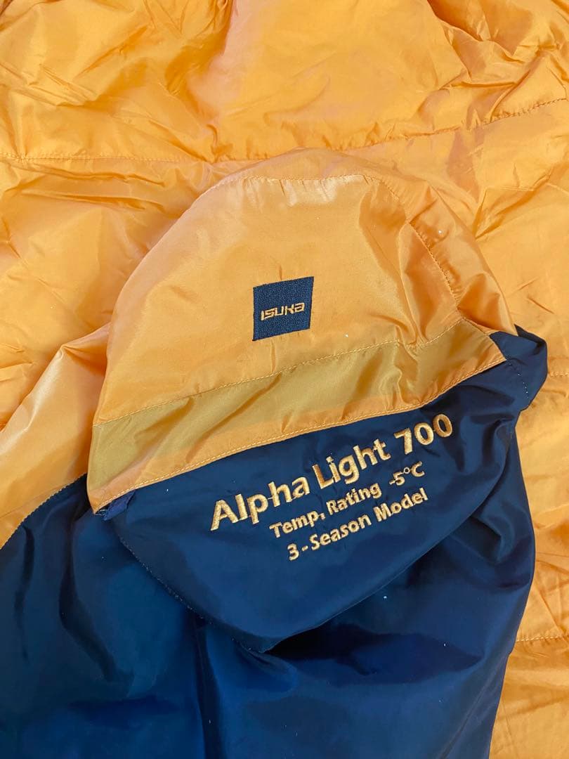 イ*ュ様 ISUKA イスカ アルファライト 700 寝袋 綺麗 2回 使用