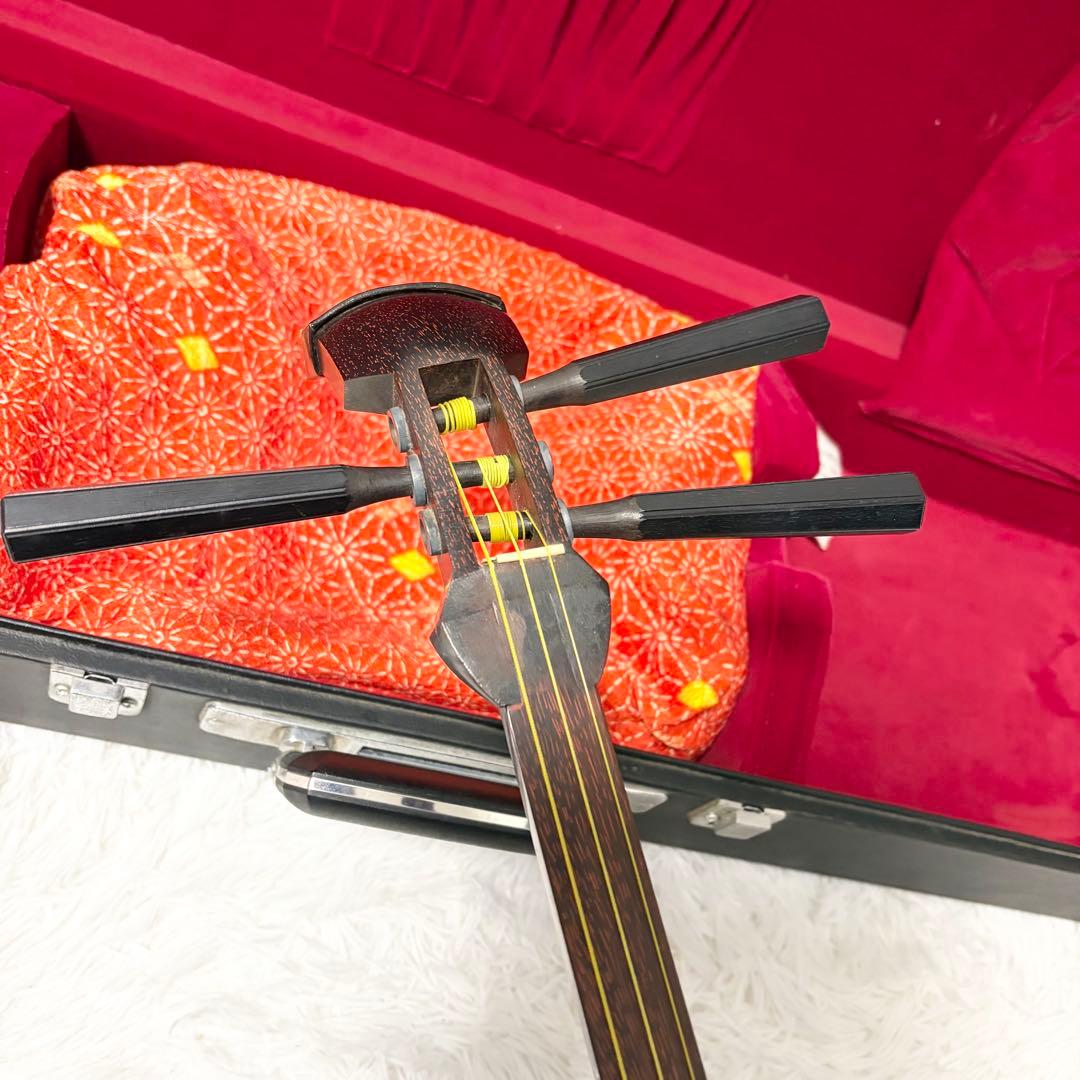 高級】三味線 細棹 本体 専用ハードケース付