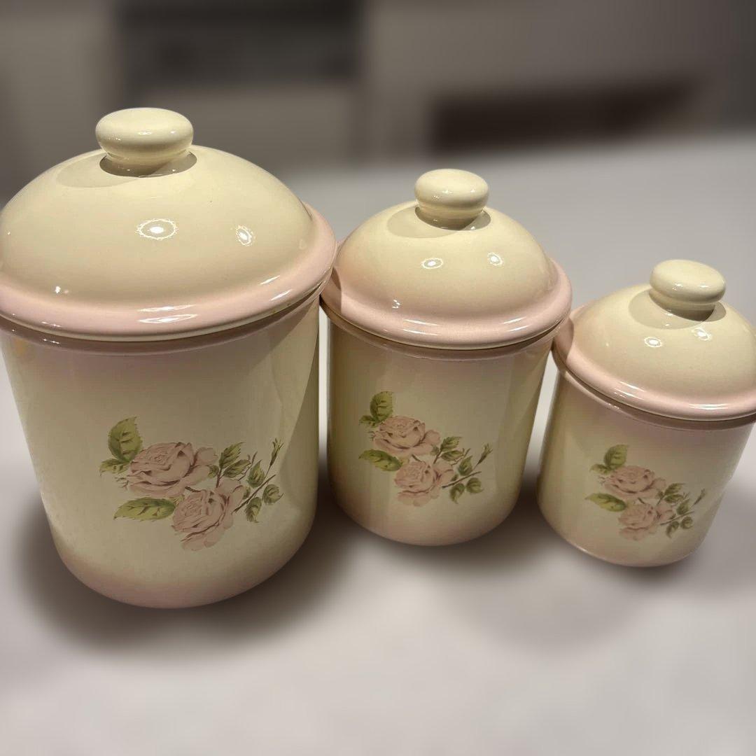 イマンホーローキャニスター3点セット