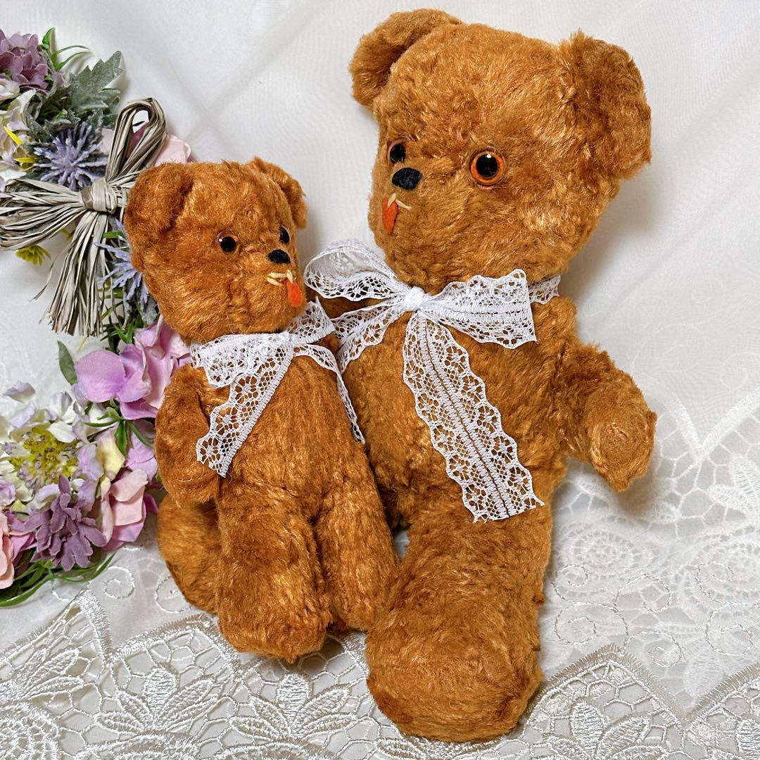 ❤️アンティーク親子テディベア❤️ ビンテージ　アンティークベア　アメリカ　レトロ
