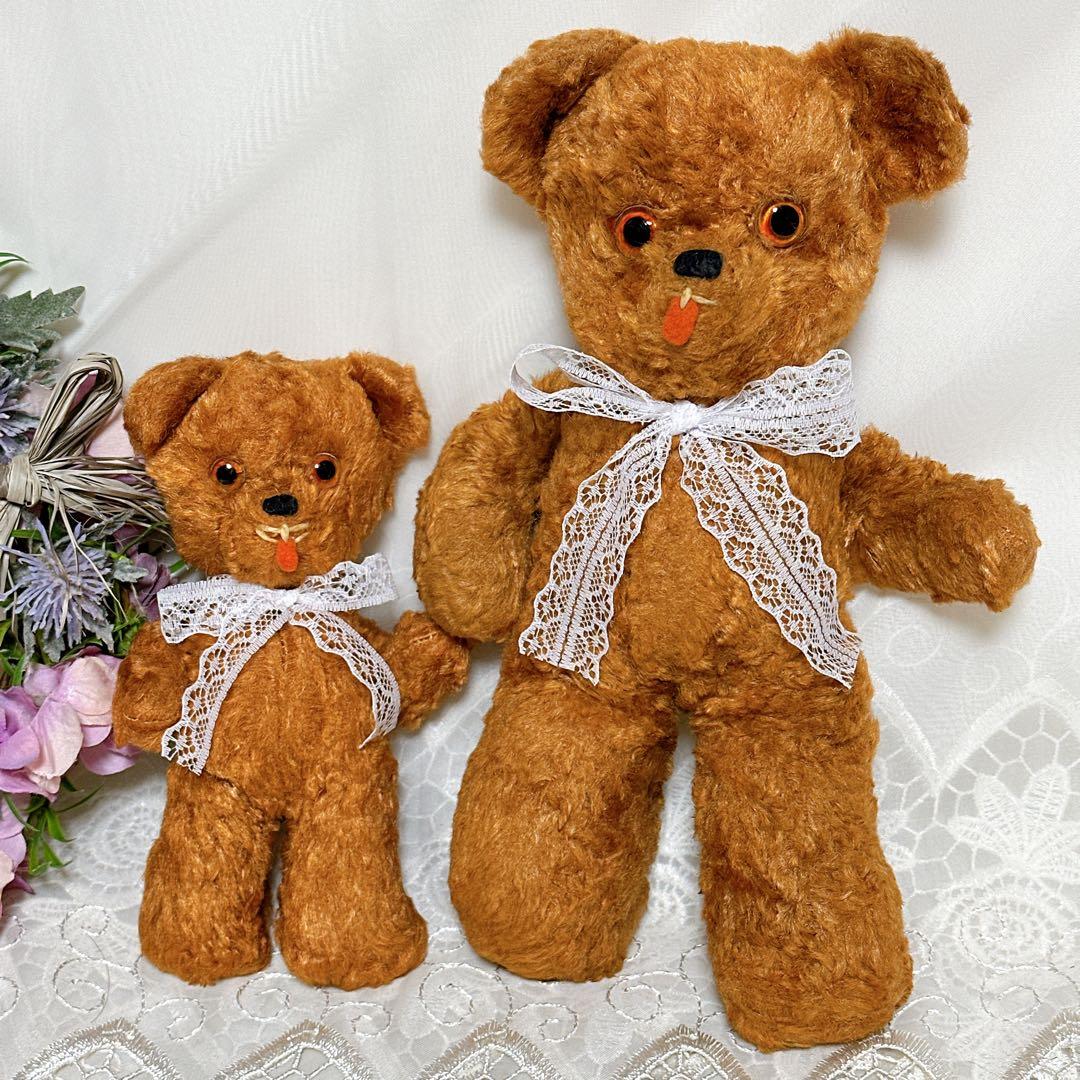 ❤️アンティーク親子テディベア❤️ ビンテージ　アンティークベア　アメリカ　レトロ
