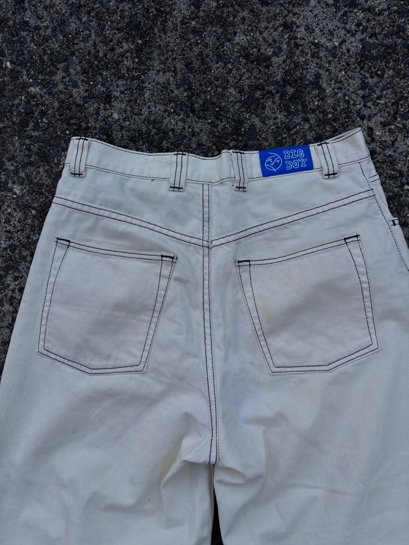 POLAR SKATE BIGBOY ビックボーイ ホワイト S 旧ロゴ