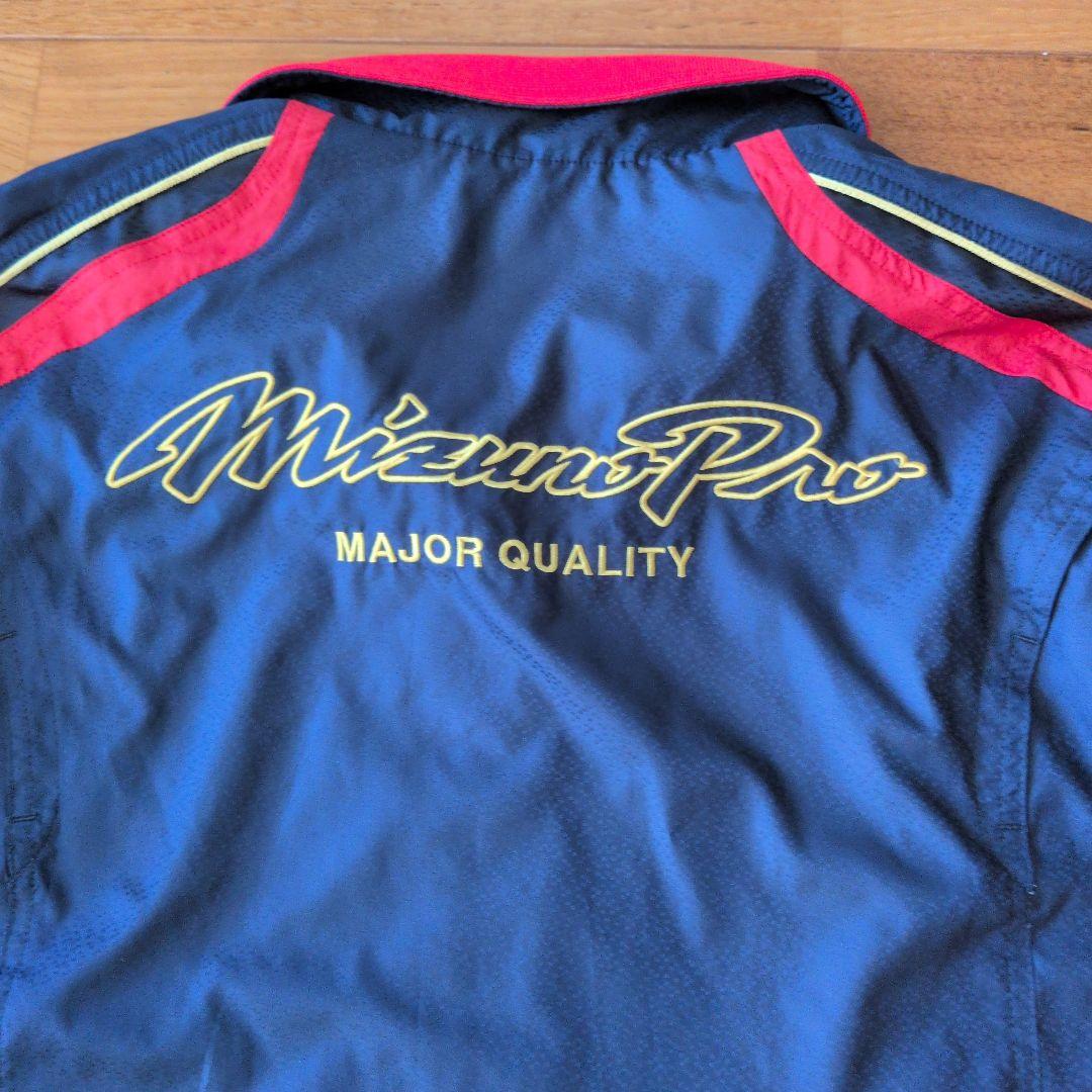 ［ミズノプロ］侍ジャパンモデルウィンドブレーカー上下 サイズ0 ネイビー/レッド