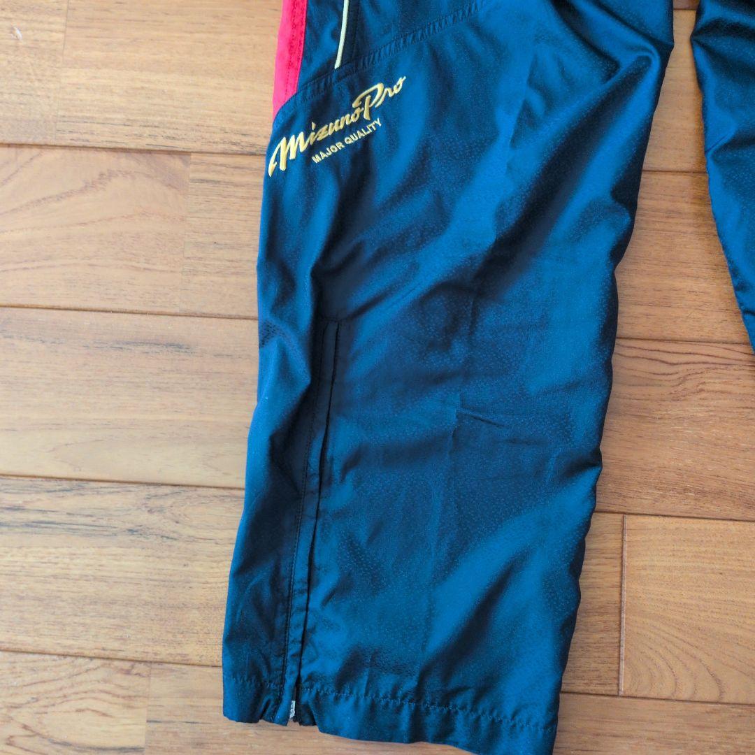 ［ミズノプロ］侍ジャパンモデルウィンドブレーカー上下 サイズ0 ネイビー/レッド