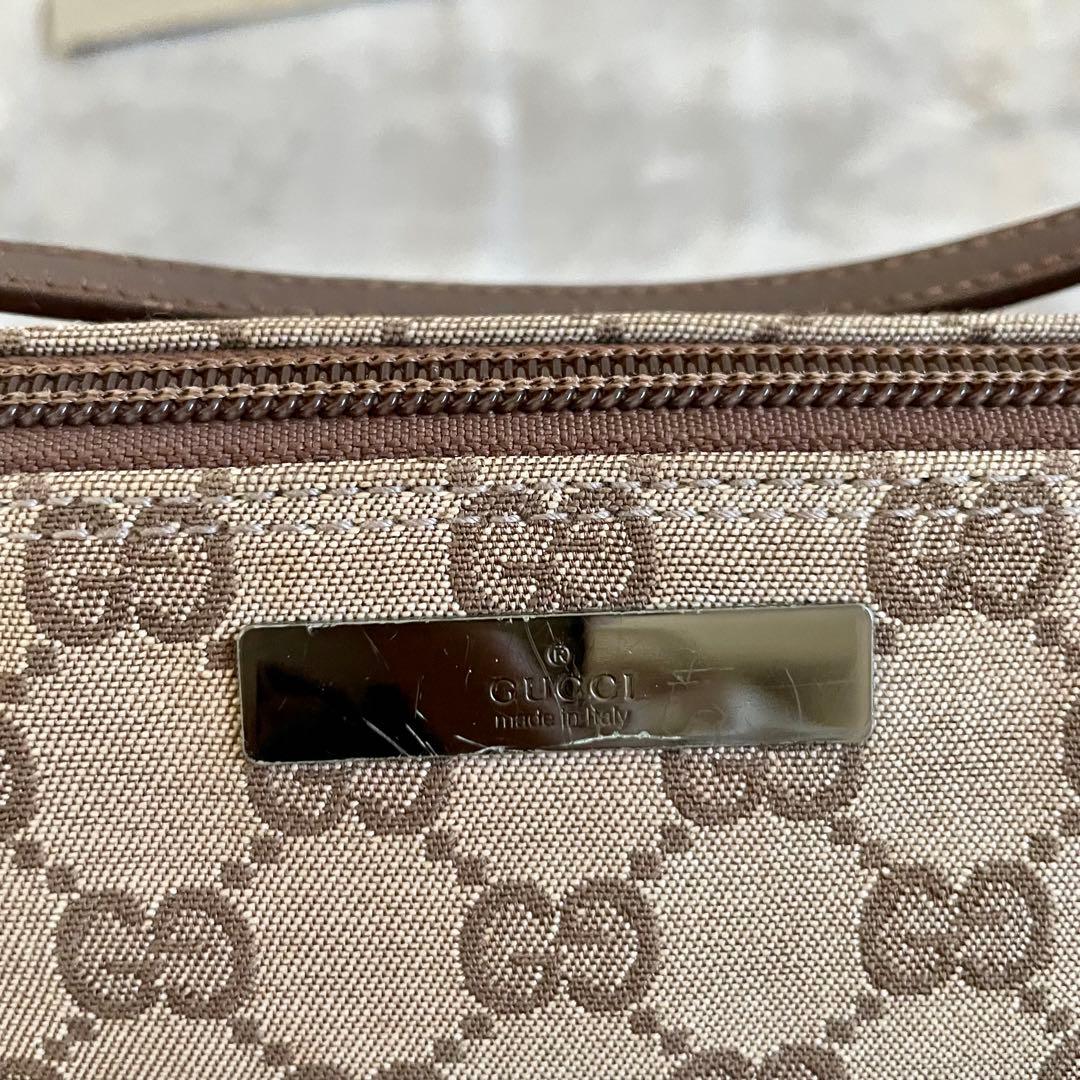 GUCCI グッチ アクセサリーポーチ gg柄 スプリーム プレート キャンバス