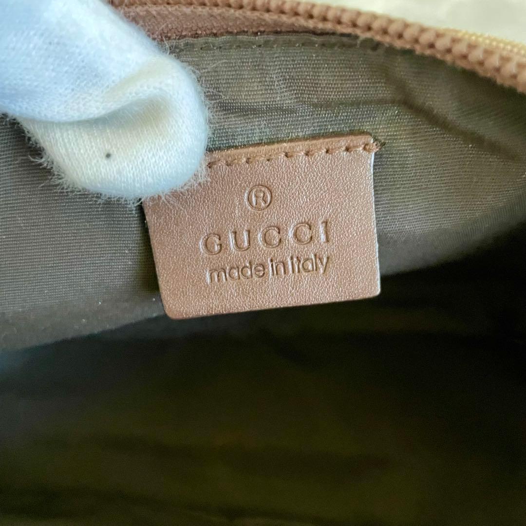 GUCCI グッチ アクセサリーポーチ gg柄 スプリーム プレート キャンバス