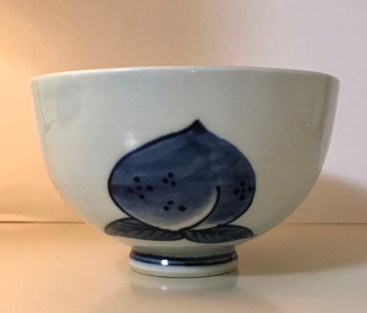 有田焼 しん窯 青花 桃太郎 丼 ももたろう どんぶり茶碗 少年剣士 剣道