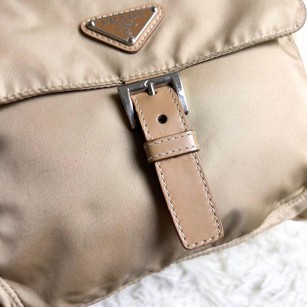 極希少★PRADA 00s 90s アーカイブ ナイロン ボディバッグ ベージュ