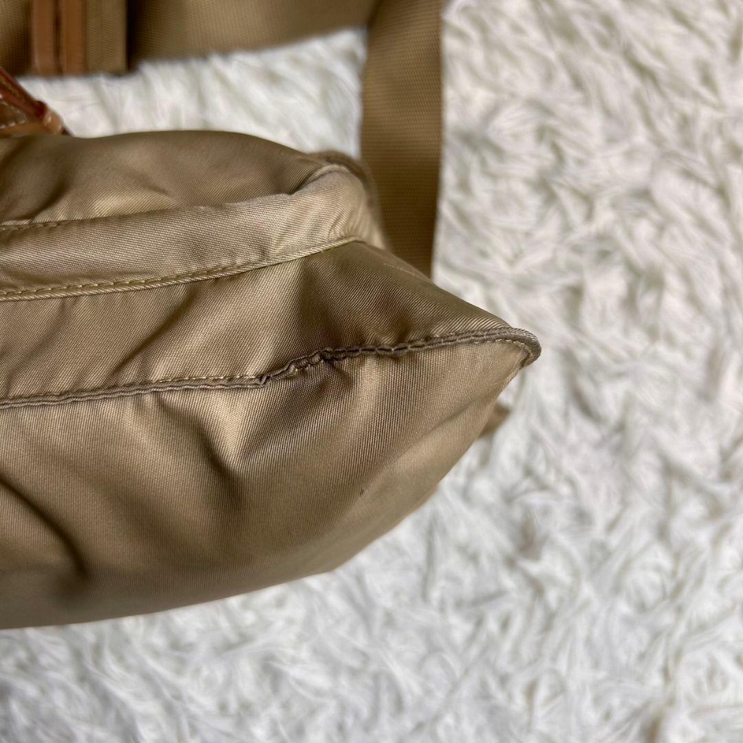 極希少★PRADA 00s 90s アーカイブ ナイロン ボディバッグ ベージュ