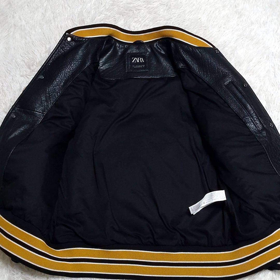 【希少】フルレザー　ZARA ザラ　スタジャン　ワッペン