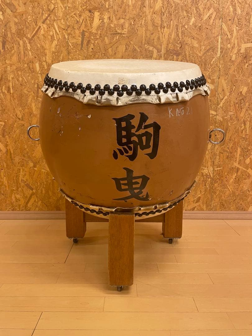 【jun09様用】中古和太鼓 1.8尺相当 台付