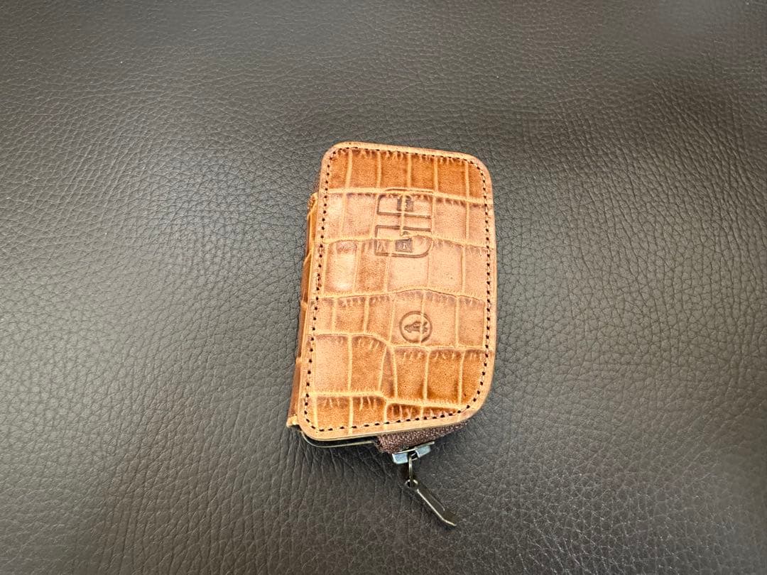 レクサス LS専用 キーケース ブラウンカーフレザー クロコ調 新品未使用品