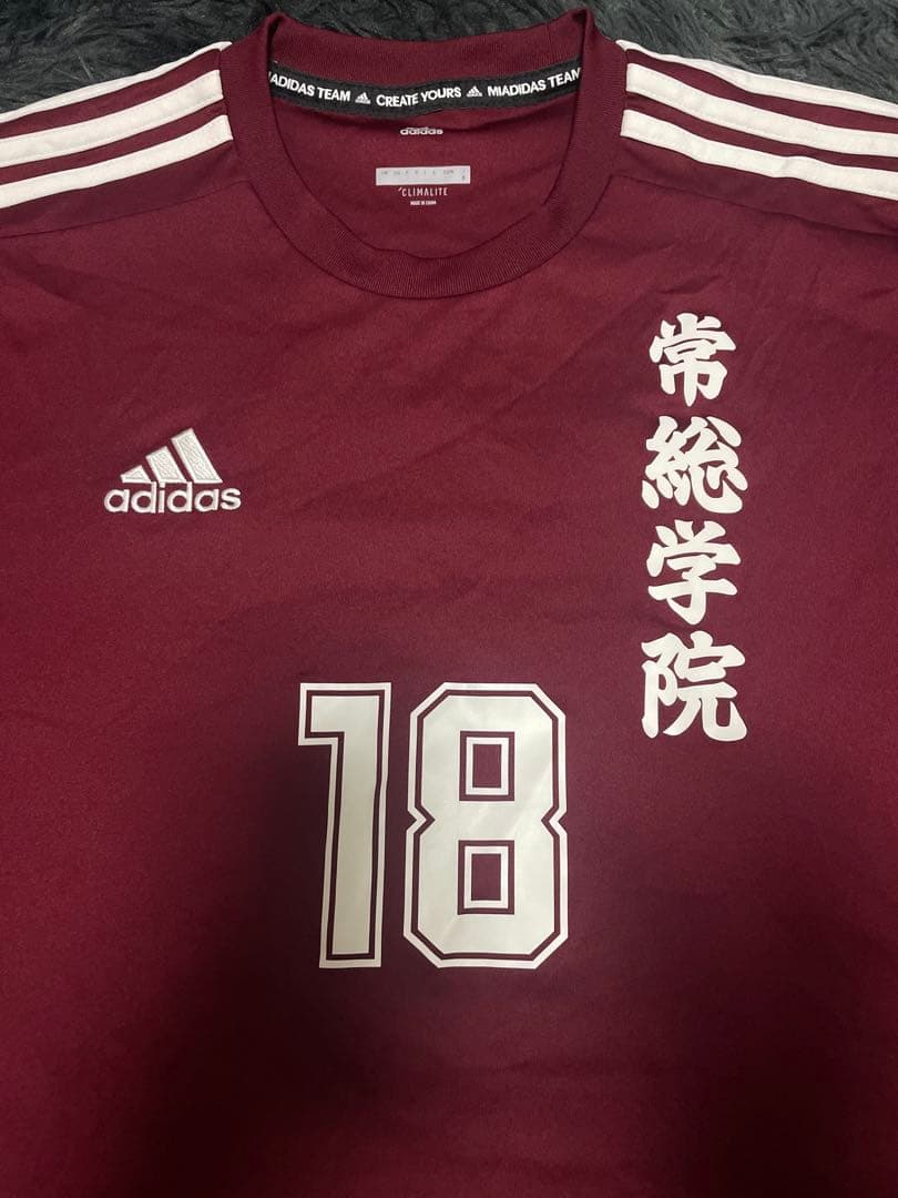 adidas 常総学院　サッカー　ユニフォーム　トレーニングウェア ゲームシャツ