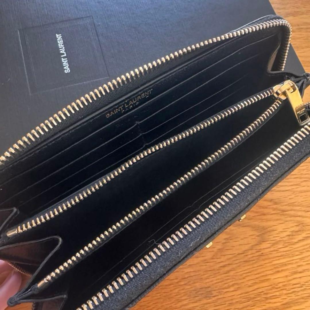 【SAINT LAURENT 】イヴサンローラン フルジップウォレット 長財布