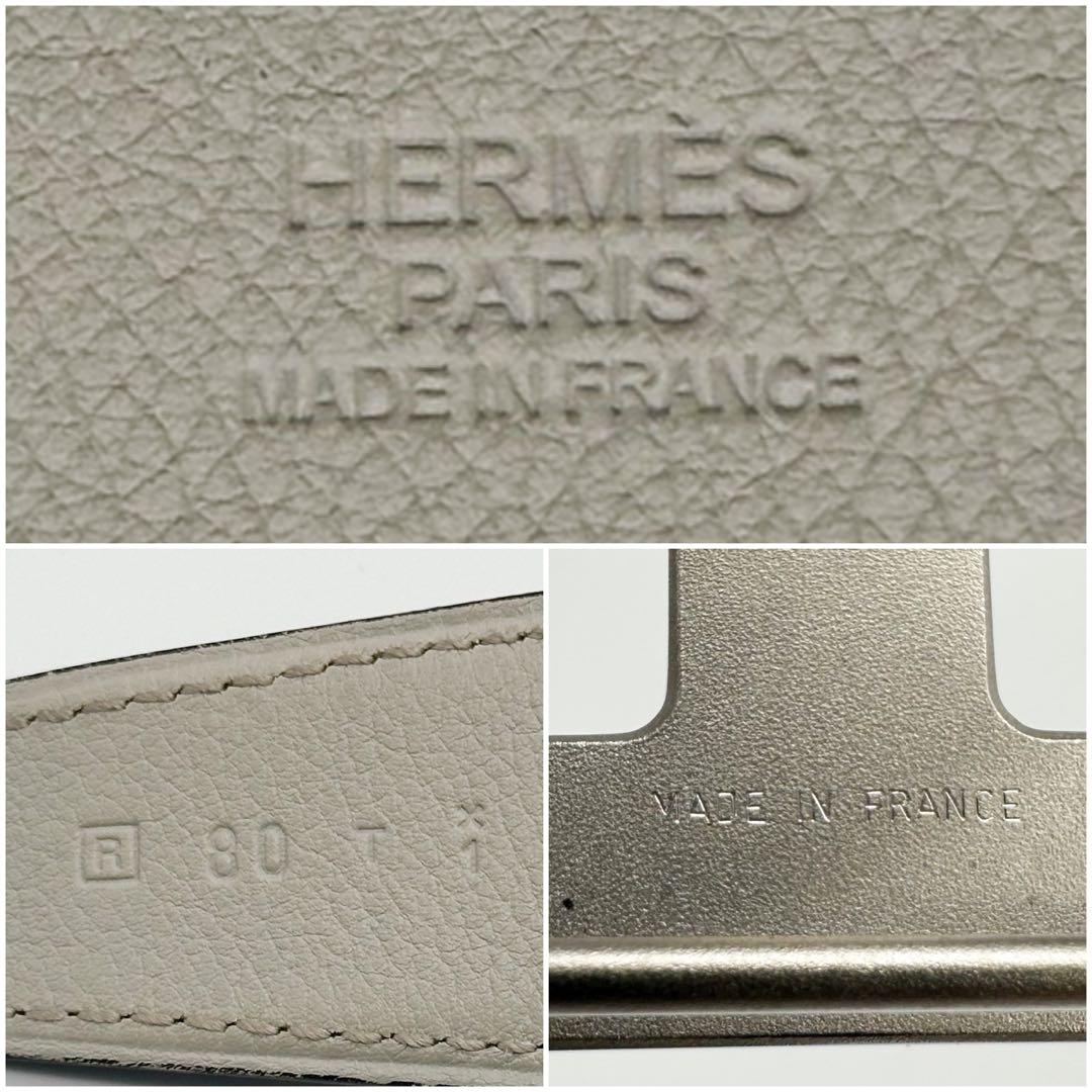 【激レア】エルメス コンスタンス リバーシブル ベルト　80 グレー ブラウン