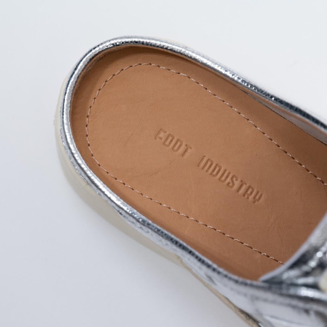 靴 FOOT INDUSTRY LEATHER MULES KNITTING