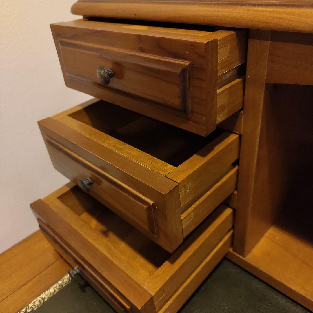 波風ミナト様専用】フランス製 木製デスク 引き出し付き - メルカリ