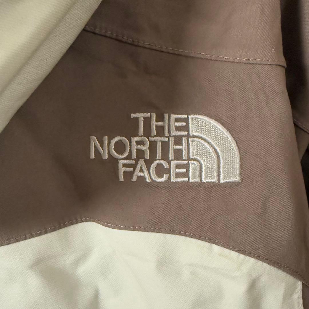 （希少カラー）ザ・ノースフェイス　スノーウェア　アイボリー/茶　レディースL