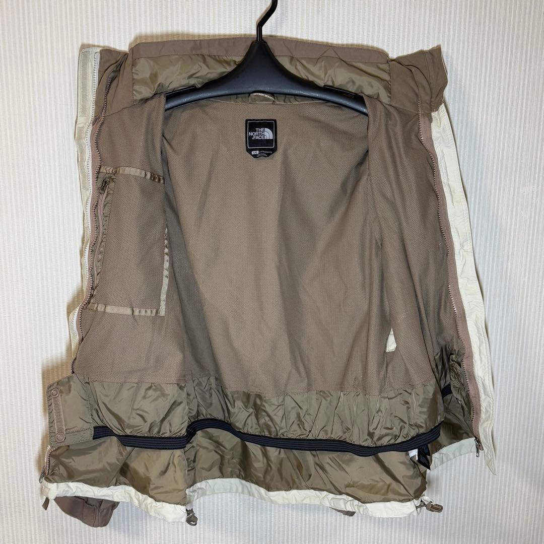 （希少カラー）ザ・ノースフェイス　スノーウェア　アイボリー/茶　レディースL