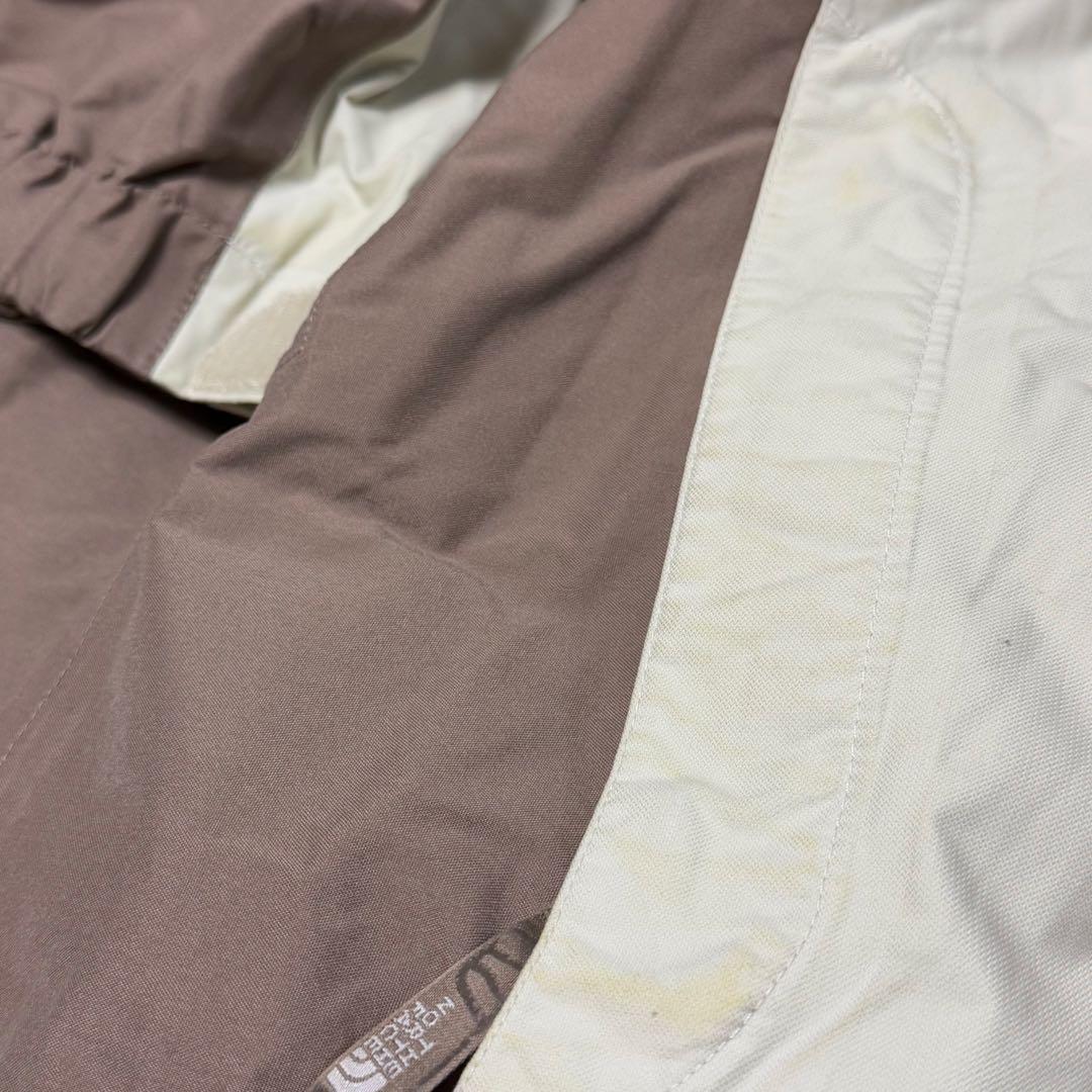 （希少カラー）ザ・ノースフェイス　スノーウェア　アイボリー/茶　レディースL