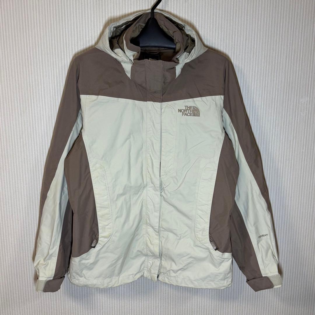 （希少カラー）ザ・ノースフェイス　スノーウェア　アイボリー/茶　レディースL