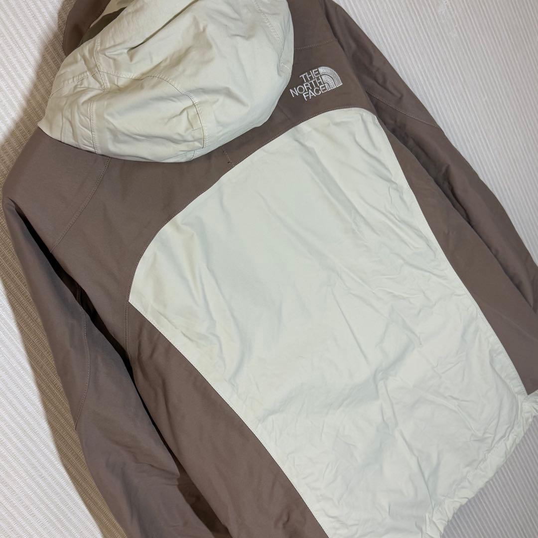 （希少カラー）ザ・ノースフェイス　スノーウェア　アイボリー/茶　レディースL