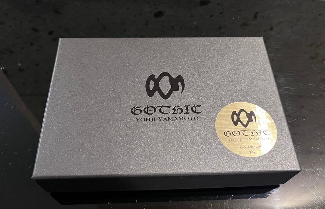 SILVER 950 LILY-ANCHOR OVAL RING 15号