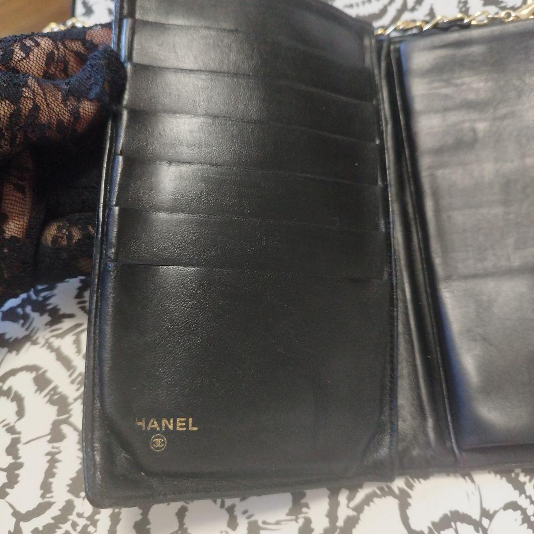 シャネル　がま口財布　キャビア