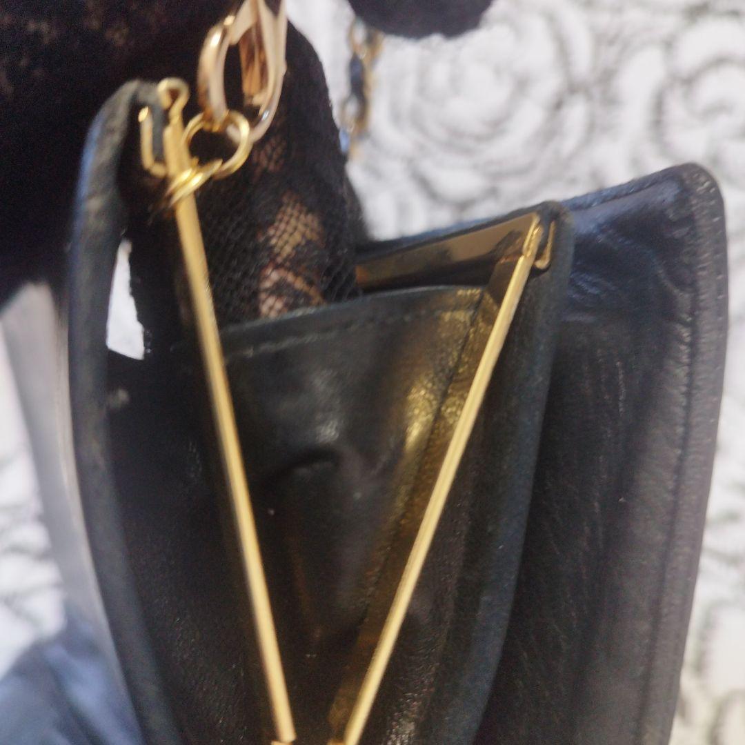 シャネル　がま口財布　キャビア