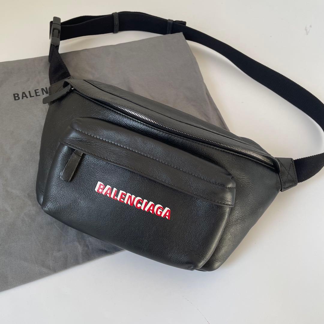 極美品】バレンシアガ エブリデイ ベルトバッグ カーフスキン 黒