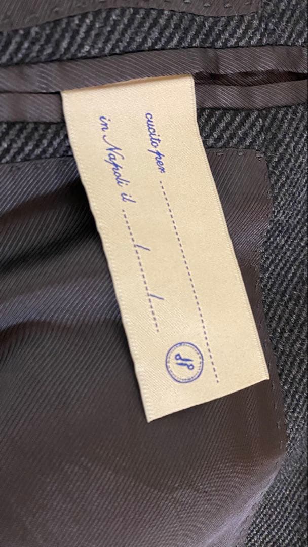 デ・ペトリロ Tagria46 Drop7 イタリア製 ダークグレースーツ