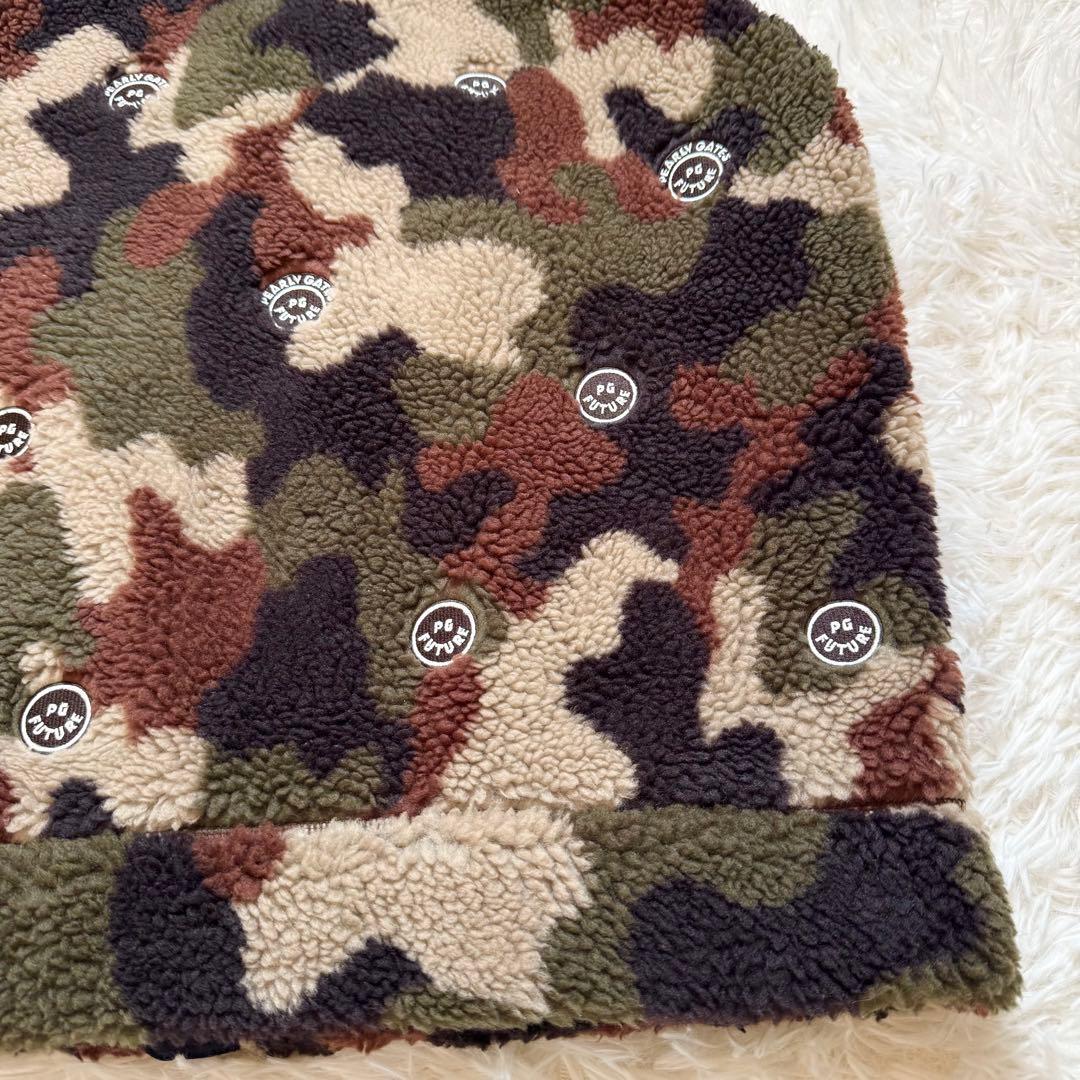 lucky_h67様美品 パーリーゲイツ カモフラ ボアジップアップベスト 近年