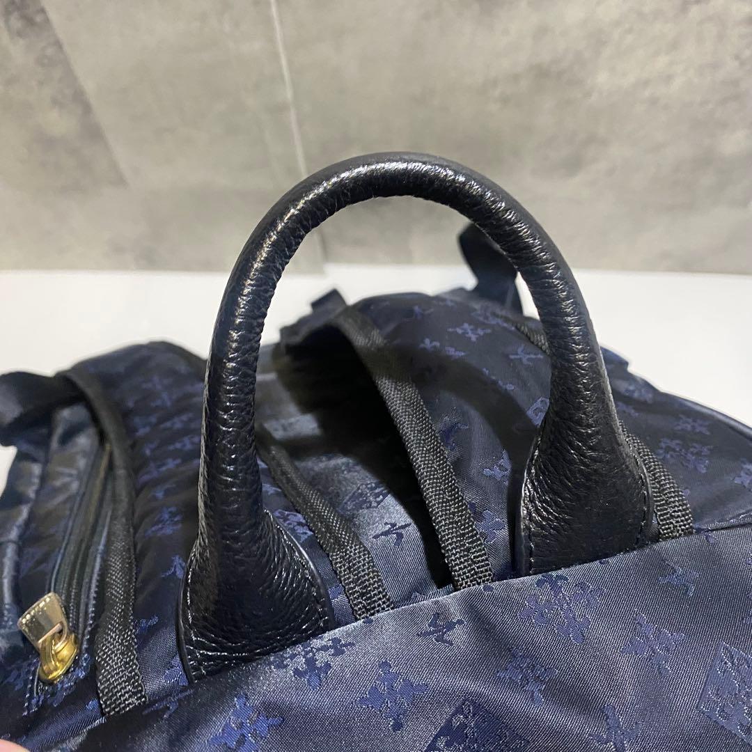 【極美品】russet　リュック　ネイビー　ナイロン　A4