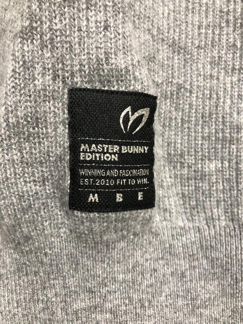 完売 未使用タグ付き カシミヤニットベスト 4 M グレー マスターバニー