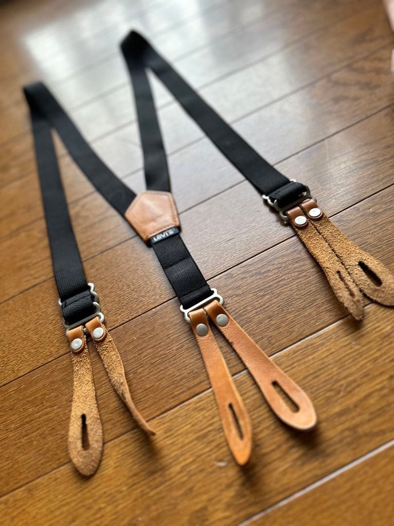 リーバイス サスペンダー ベルト レザー ボタン用 - メルカリ