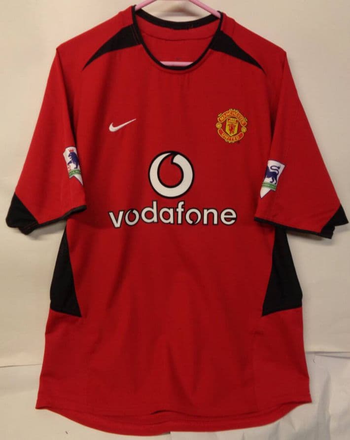 正規品ガリーネビル＃2マンチェスターユナイテッド2002-2003H赤 M
