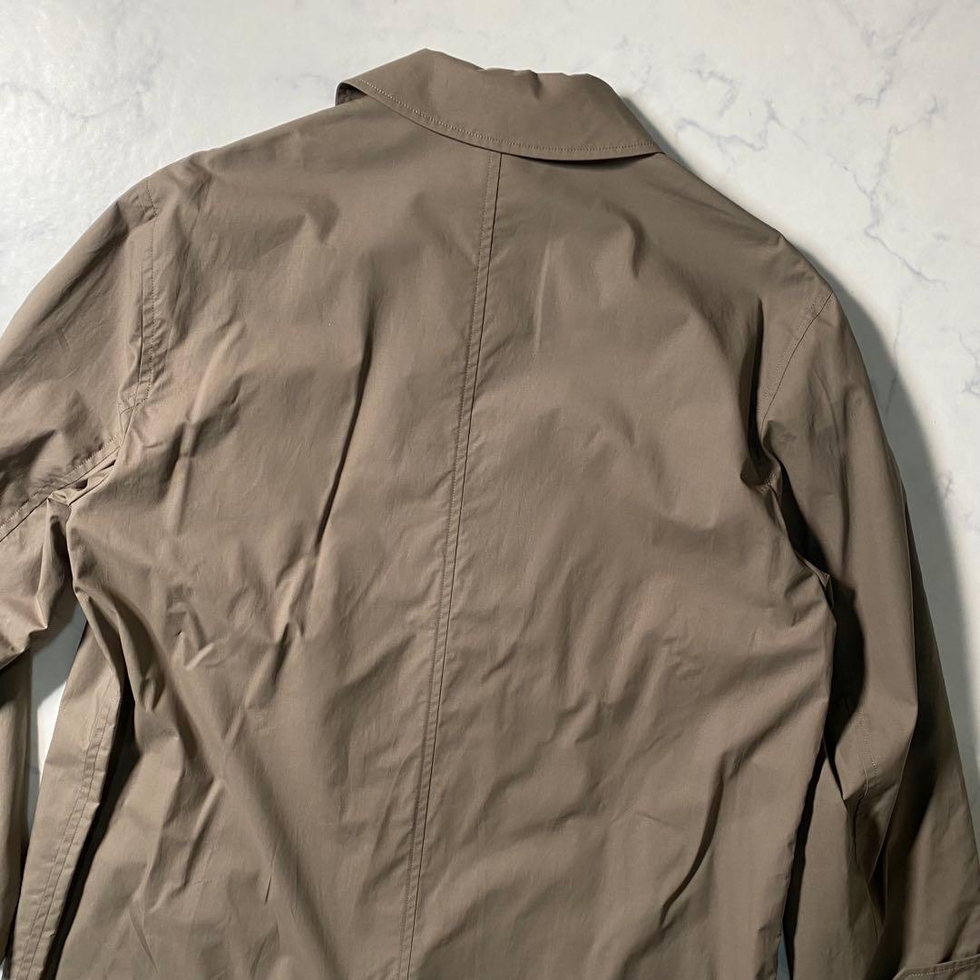 美品】マーガレットハウエル　ステンカラーコート　比翼　ロングコート　大きいサイズ