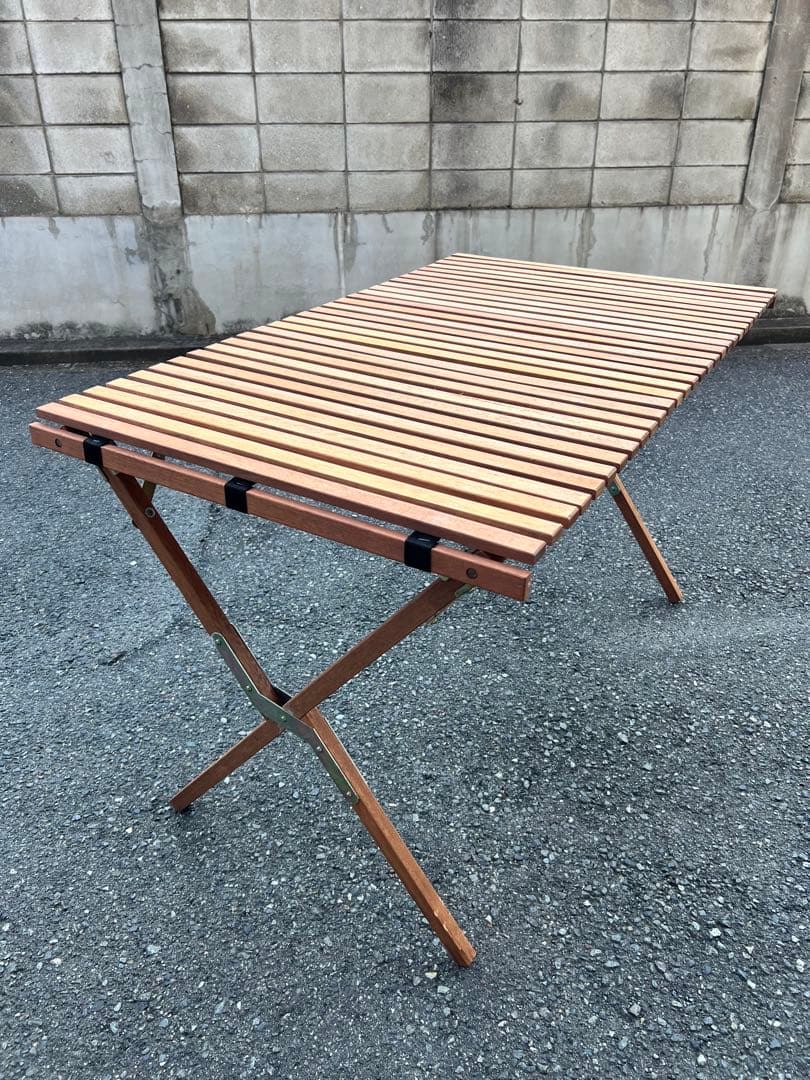 木製ロールトップテーブル ビンテージ 収納ケース付き