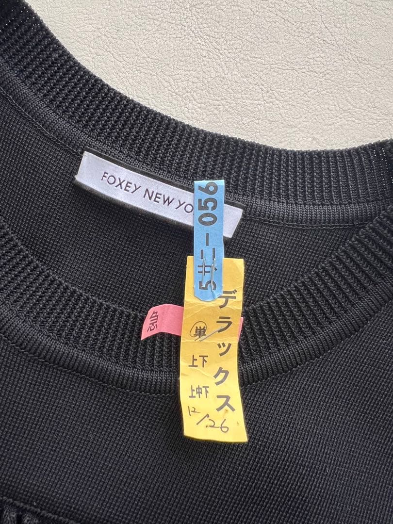 極美品　フォクシー　ニットワンピース　滝沢眞規子さん着用　サイズ38